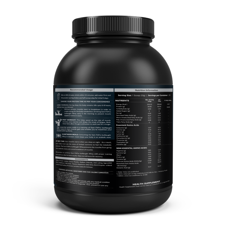 Samfit Pro Combo IsoNaught Whey Chocolate 1kg + Pre
